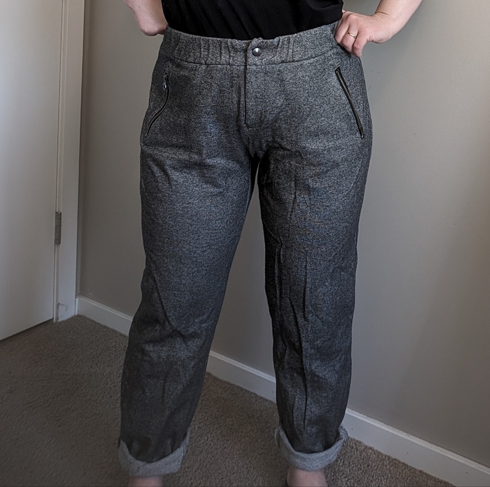 Vintage TILLEY high waisted gray dress jogger.